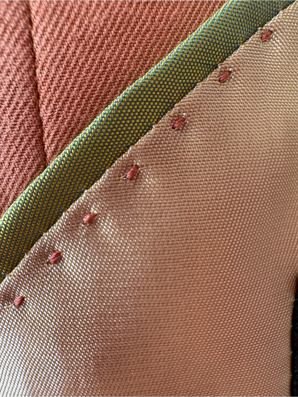 Alan Flusser Pink Silk Blend Sport Coat Blazer 42R Salmon Coastal - Picture 15 of 16